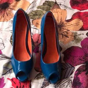 Blue heels!
